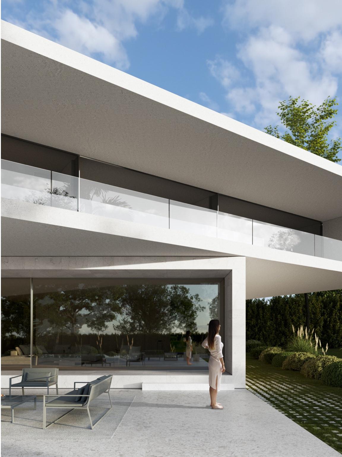 Casa a estrenar de diseño contemporáneo frente al golf