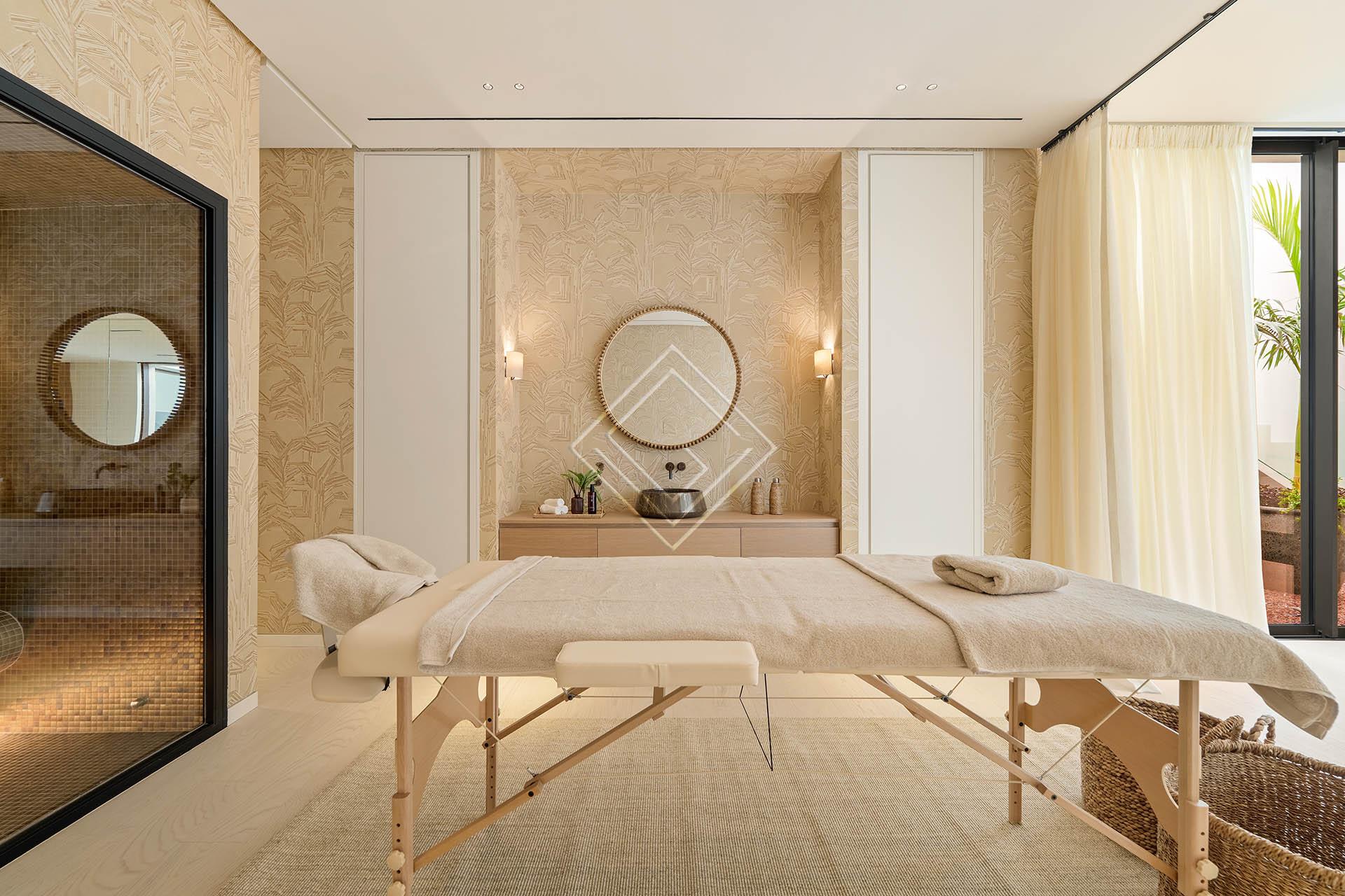 Villa contemporánea de 5 dormitorios con spa (hammam), gimnasio y piscina infinity