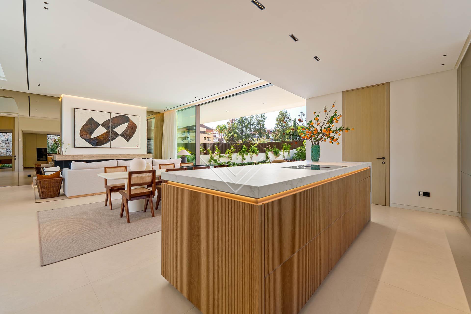 Villa contemporánea de 5 dormitorios con spa (hammam), gimnasio y piscina infinity