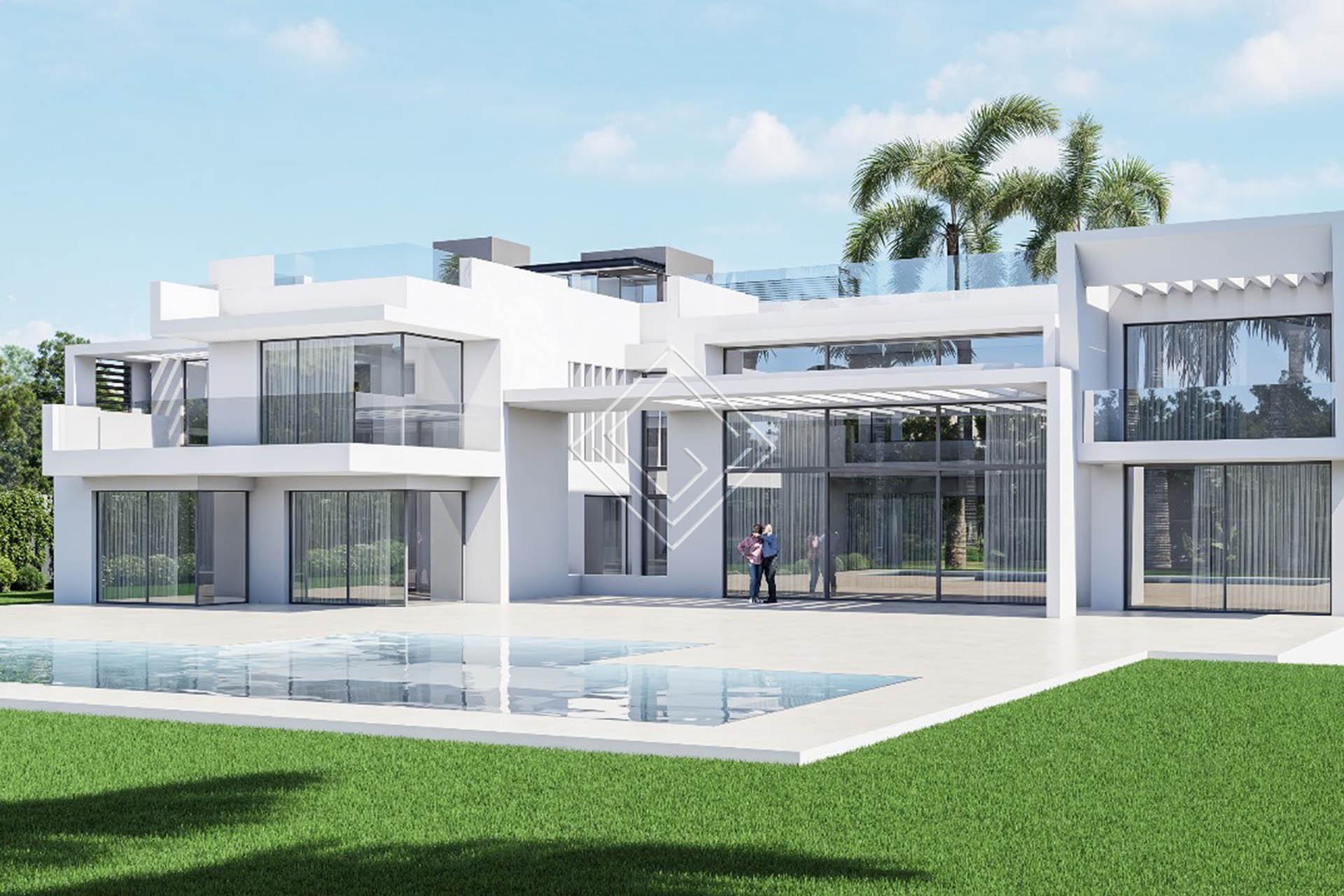 Villa de lujo de obra nueva en Guadalmina Baja, a menos de 500 metros del mar