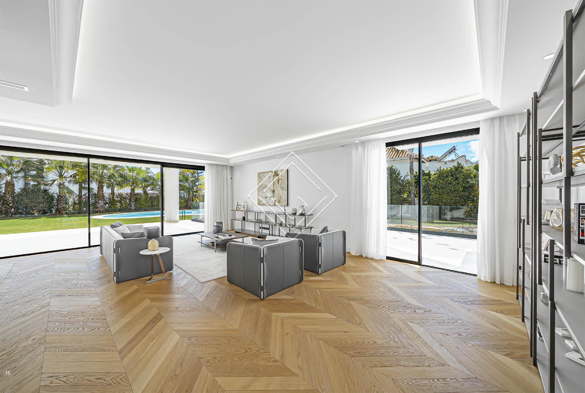 Villa de lujo en Lomas de Marbella Club con vistas al mar